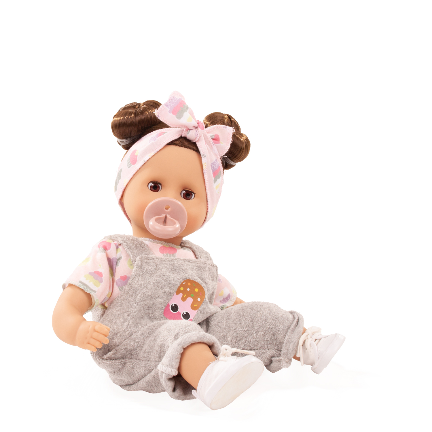 muffin-popsicle-babypuppe-schnuller-latzhose-eisprint-braunhaarig-haarband-sneaker-goetz