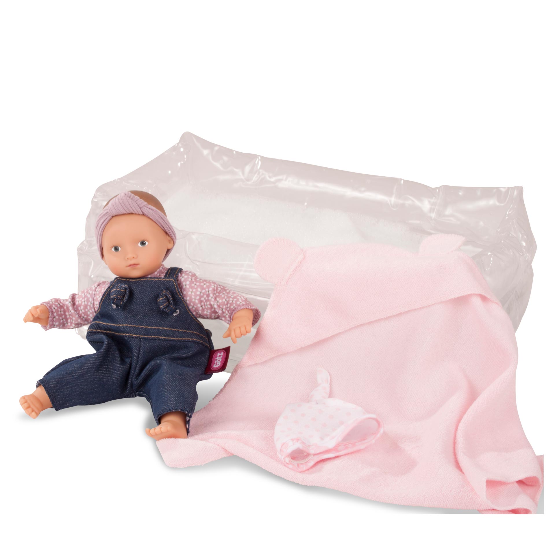 2285003-mini-aquini-set-babypuppe-latzhose-pool-badetuch-goetz