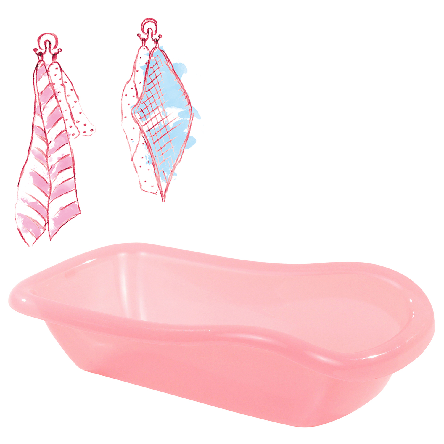 Bath tub pink