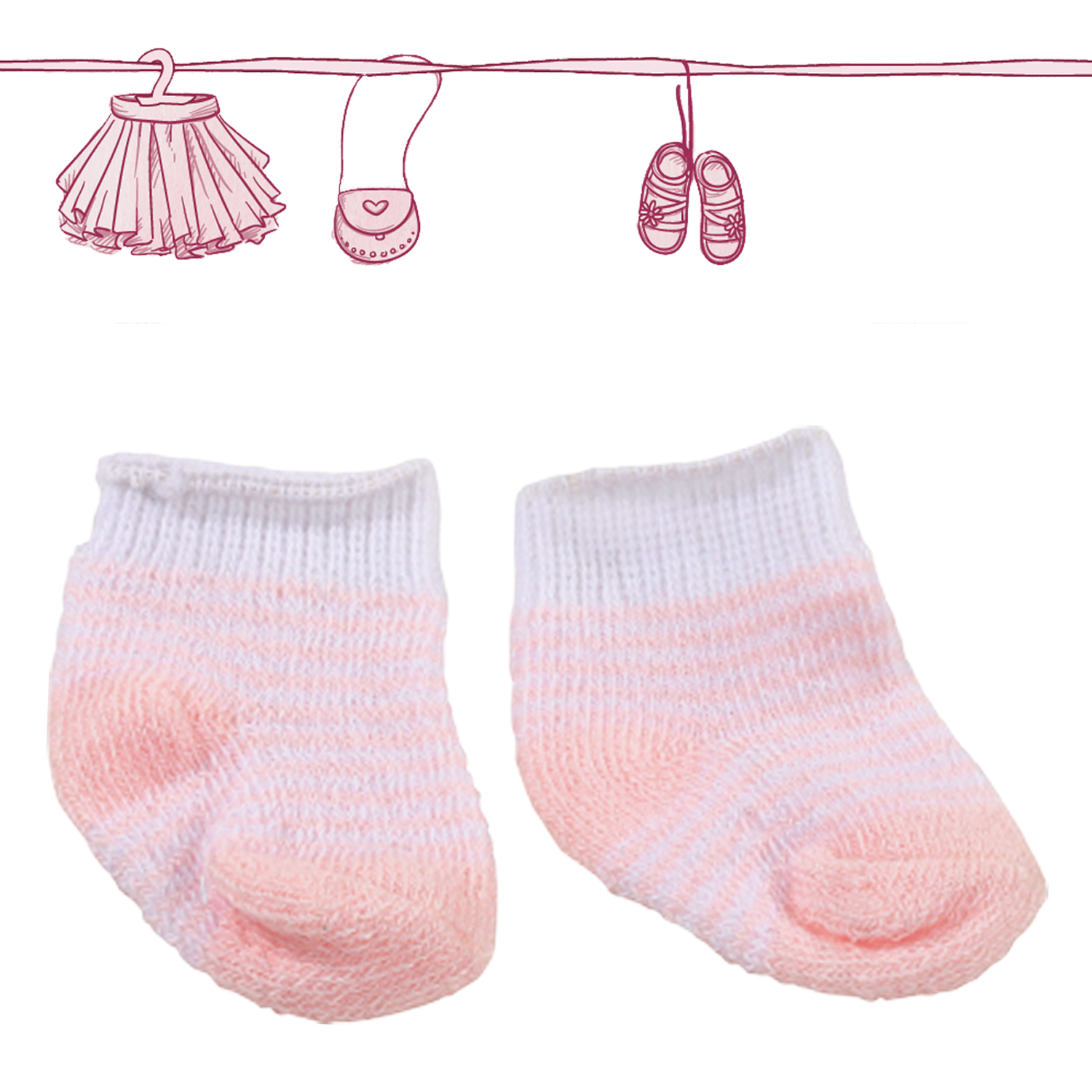 Socks Pink Stripes