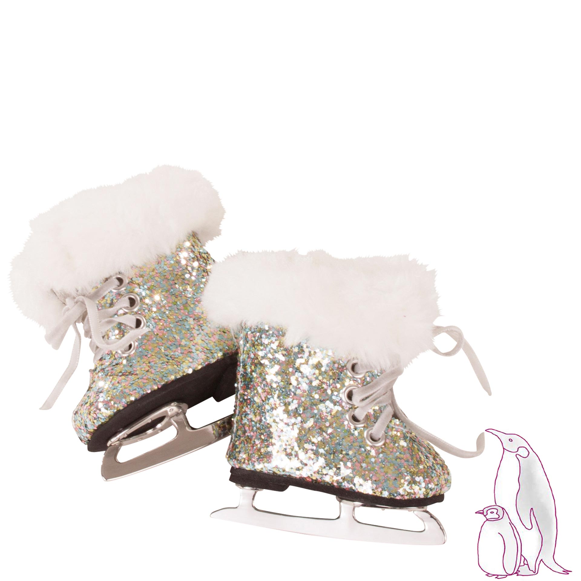 3402998-schlittschuhe-christmas-accessoires-goetz 3402998-schlittschuhe-christmas-glitzer-weicher-plueschrand-goetz