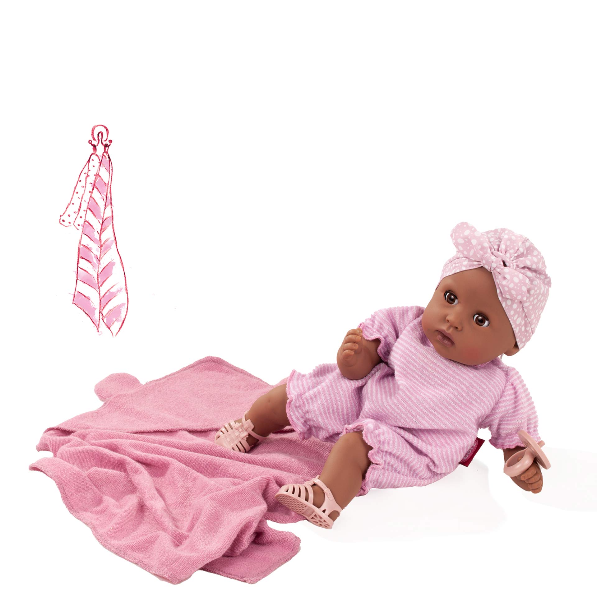 2216867-cosy-aquini-soft-mood-badepuppe-badeset-goetz cosy-aquini-soft-mood-badepuppe-babypuppe-badeset-kapuzentuch-badeschuhe-sommerstampler-kopftuch-goetz