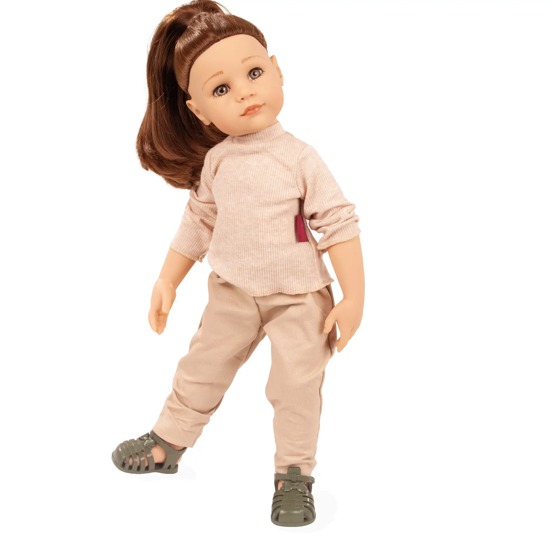 2559012-hannah-every-season-multigelenkstehpuppe-goetz hannah-every-season-multigelenkstehpuppe-goetz-langhaarig-braunhaarig-langarmshirt-sandalen-hose