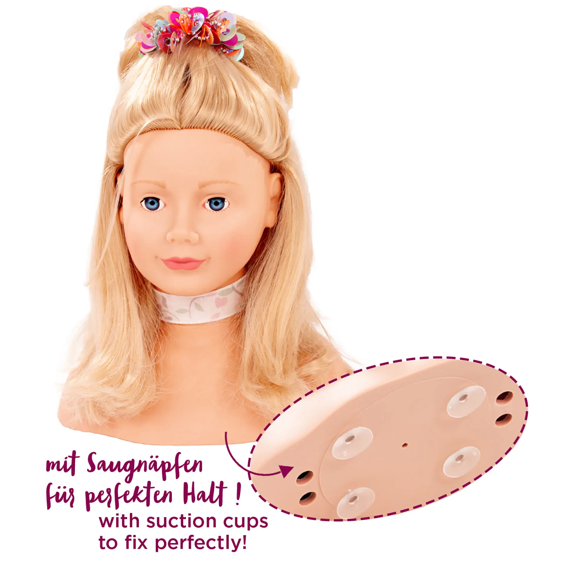 haarwerk-blond-frisierkopf-goetz-zopfgummi-blond-halsband-blauaeugig