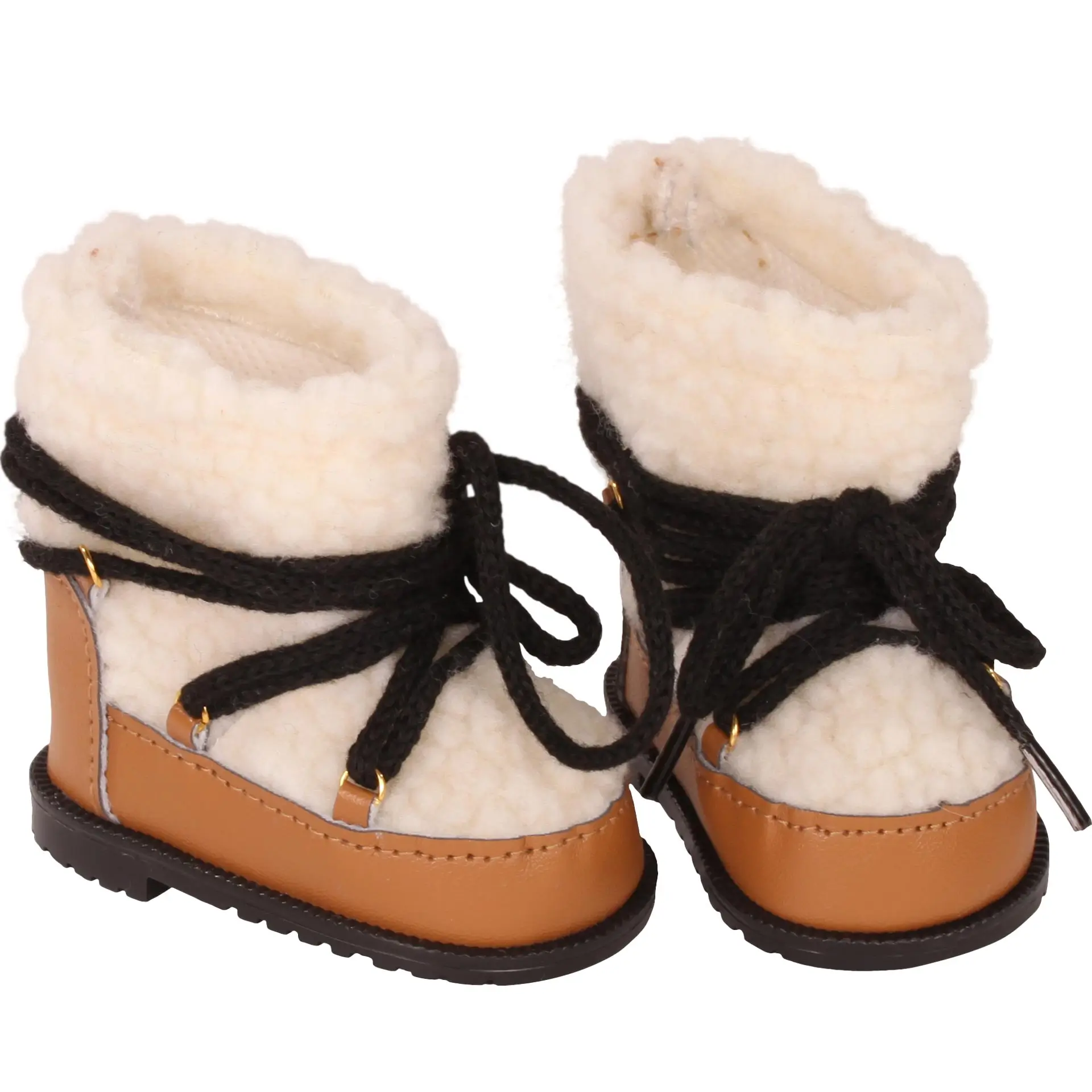 3403109-fellboots-braun-schuhe-goetz fellboots-braun-schwarze-schnuersenkel-teddypluesch-goetz