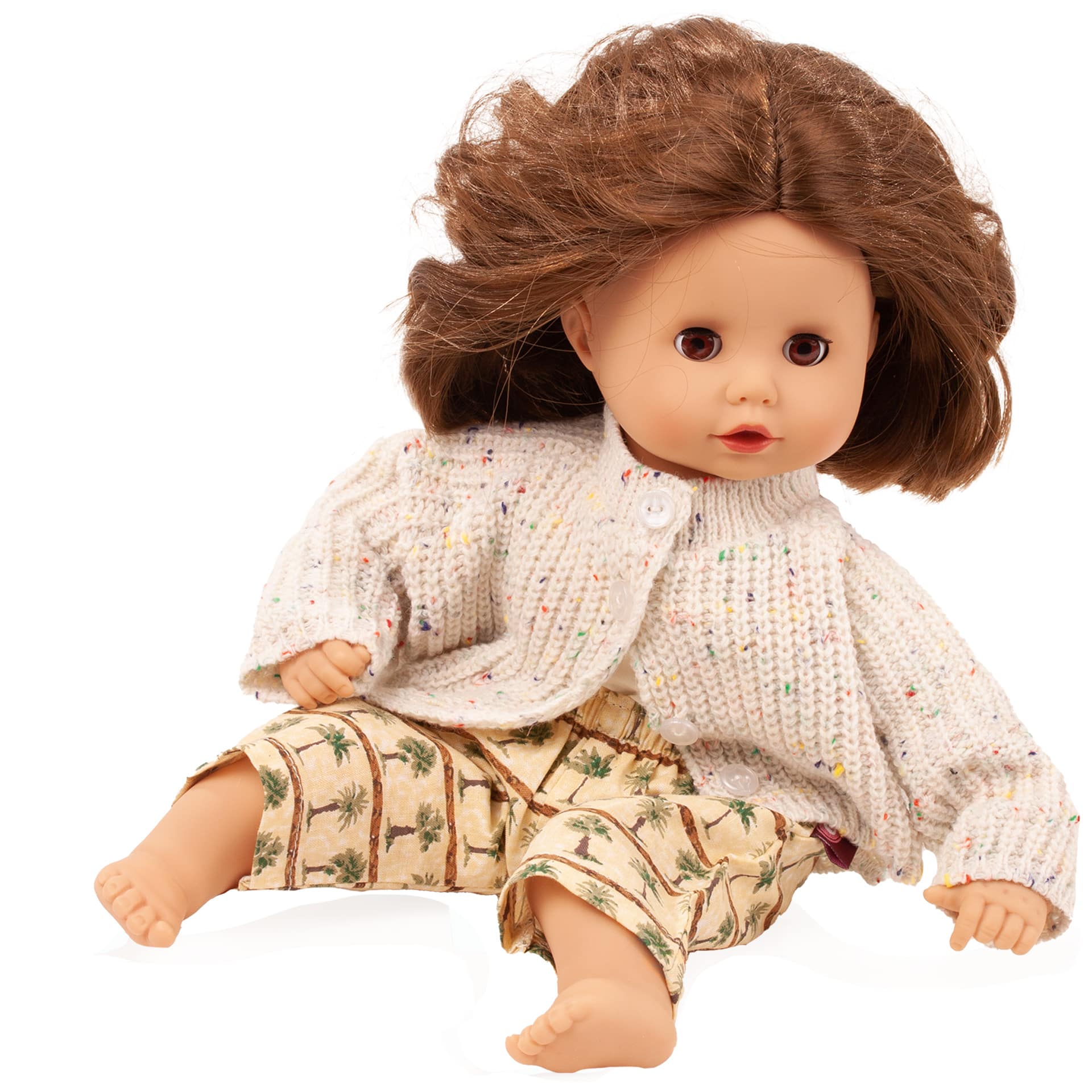 3403121-hose-palm-beach-s-goetz-emo hose-palm-beach-s-goetz-emo-palmenmuster-sommerhose-strickjacke