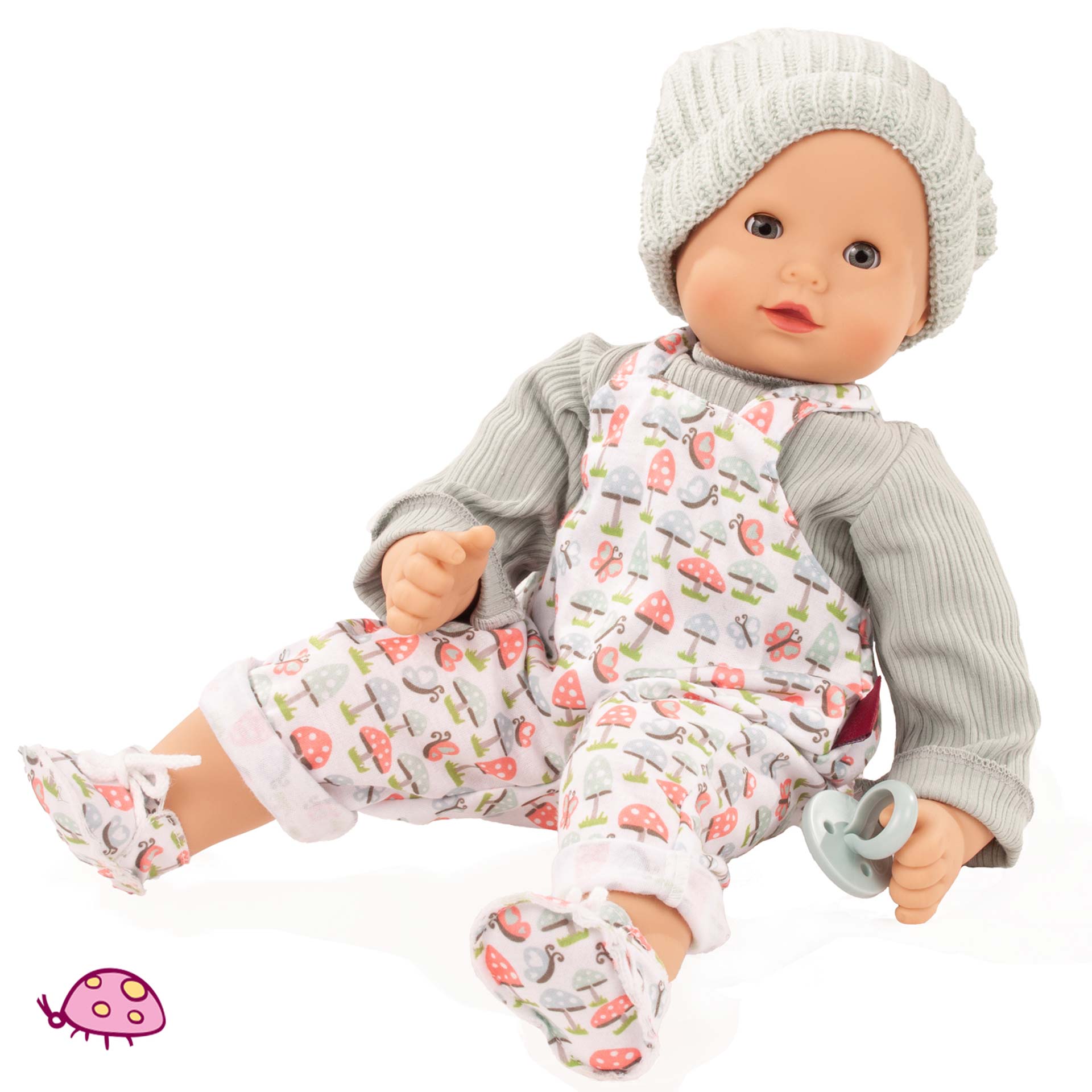 2327916-maxy-muffin-glueckspilz-babypuppe-goetz maxy-muffin-glueckspilz-babypuppe-latzhose-langarmshirt-strickmuetze-stoffschuhe-schnuller