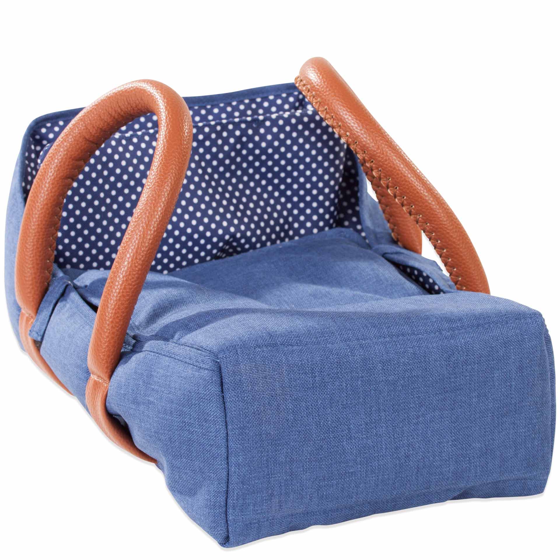 tragebettchen-denim-und-spots-tragetasche-puppenbettchen-kissen-getupft-kunstledergriffe-goetz