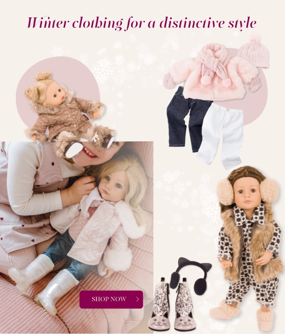 Schicke Winterkleidung in Gr. 45-50 cm, 36 cm und 30-33 cm von Goetz