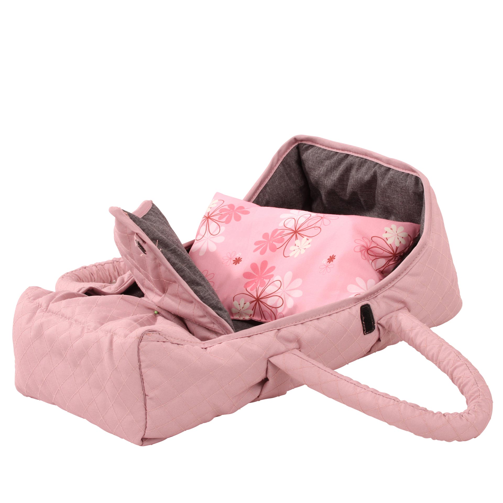 3403365-tragebettchen-soft-mood-goetz 3403365-tragebettchen-soft-mood-mit-kissen-rosa-grau-goetz