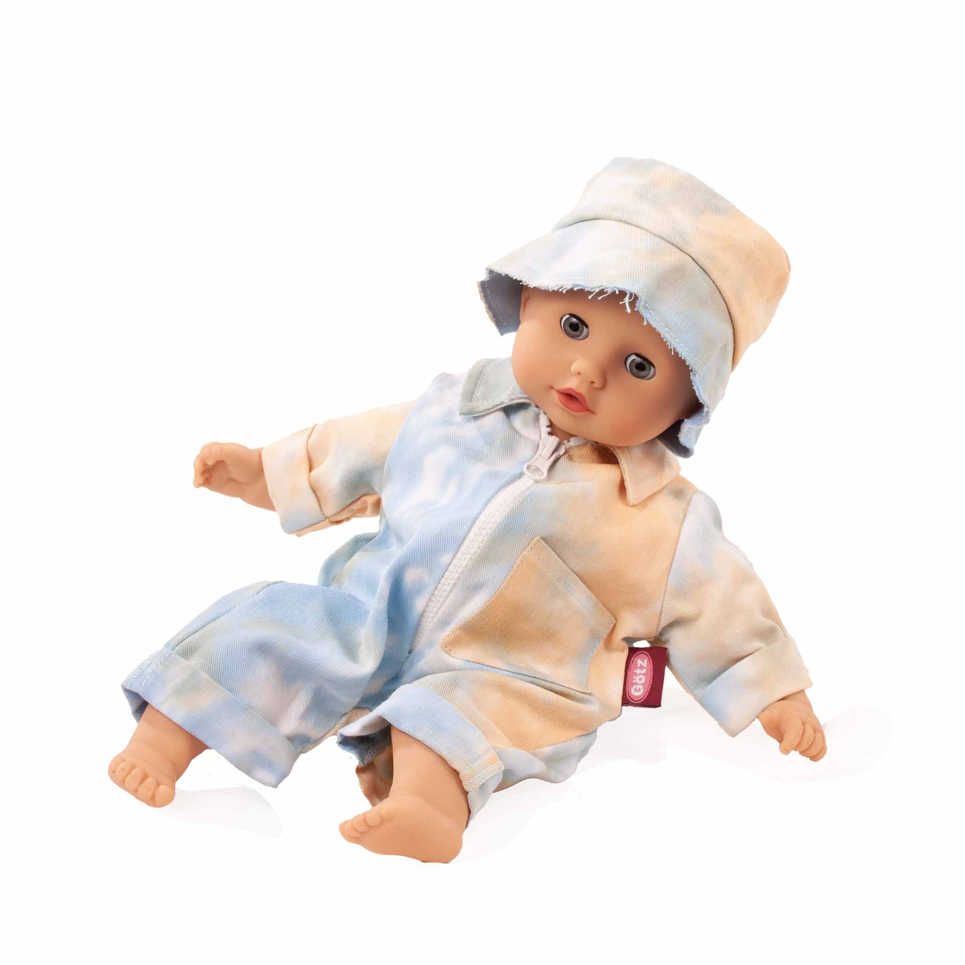 3403402-kombi one for all-bekleidung-goetz-baby-emo kombi one for all-bekleidung-goetz-little kidz-emo-batikmuster-anzug-onesie-overall-hut