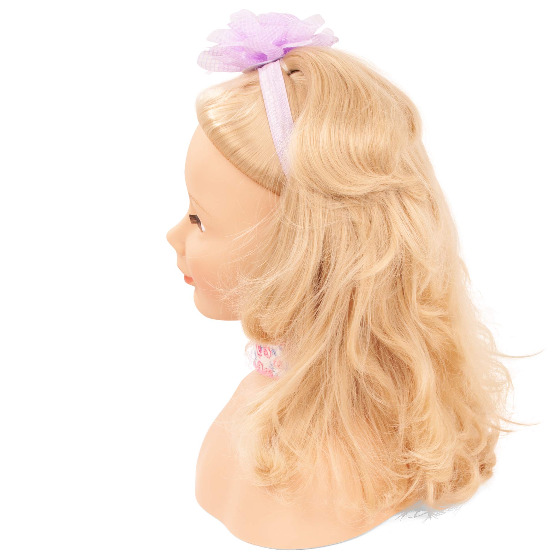 2492058-haarwerk-signature-edition-frisierkopf-goetz haarwerk-signature-edition-frisierkopf-goetz-blond-braune-augen-halsband-haarklammer