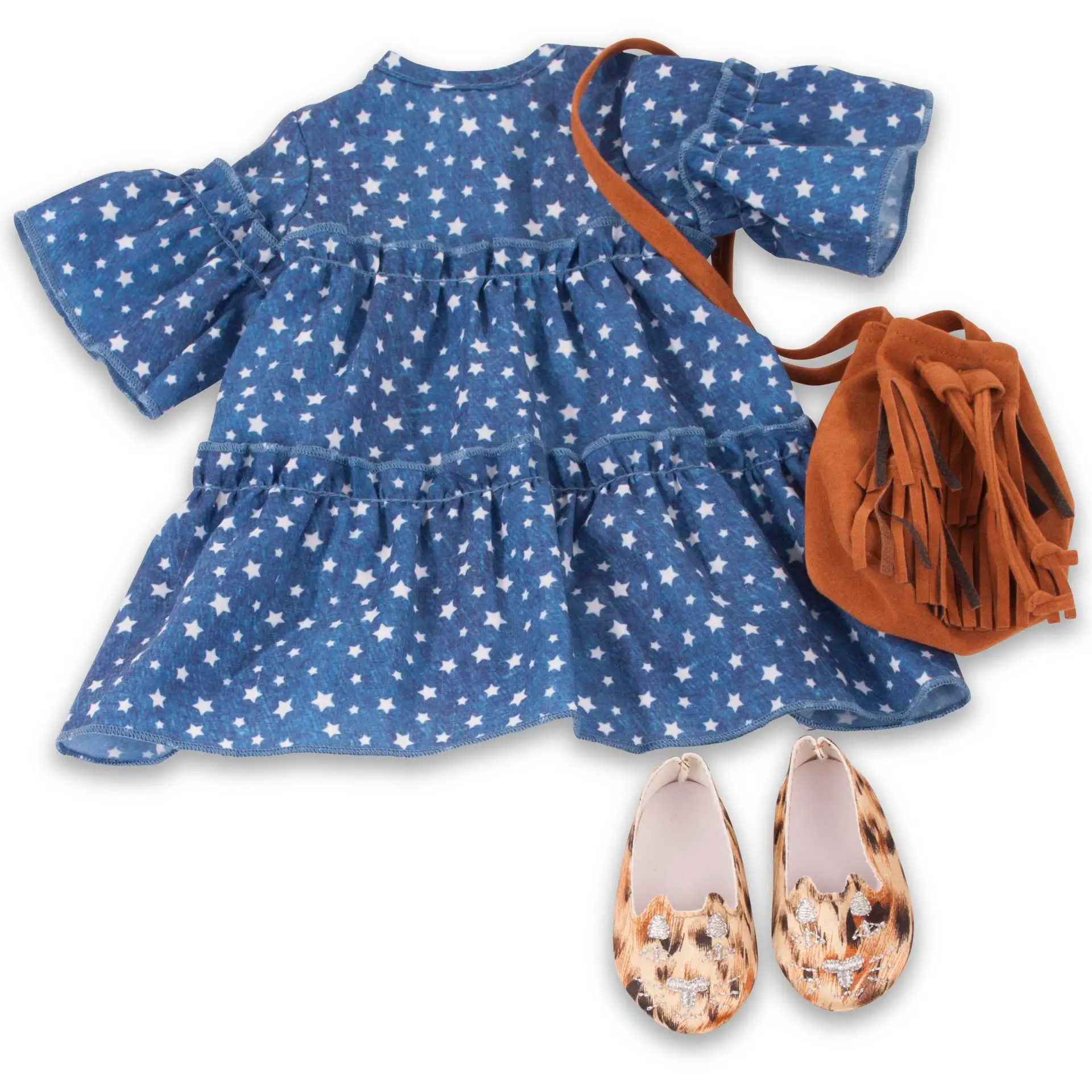 3403339-kombi-sternenstaub-bekleidung-goetz kombi-sternenstaub-rueschenkleid-fransentasche-leolook-ballerinas-goetz-rueschen