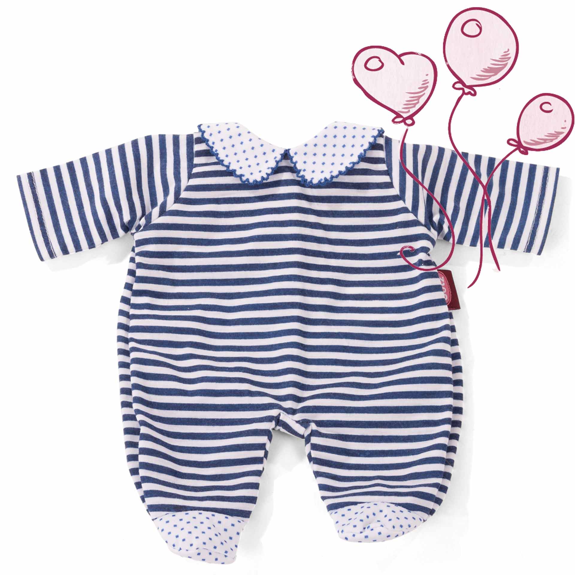 3403256-sailor-strampler-goetz sailor-strampler-babypuppenkleidung-geringelt-goetz