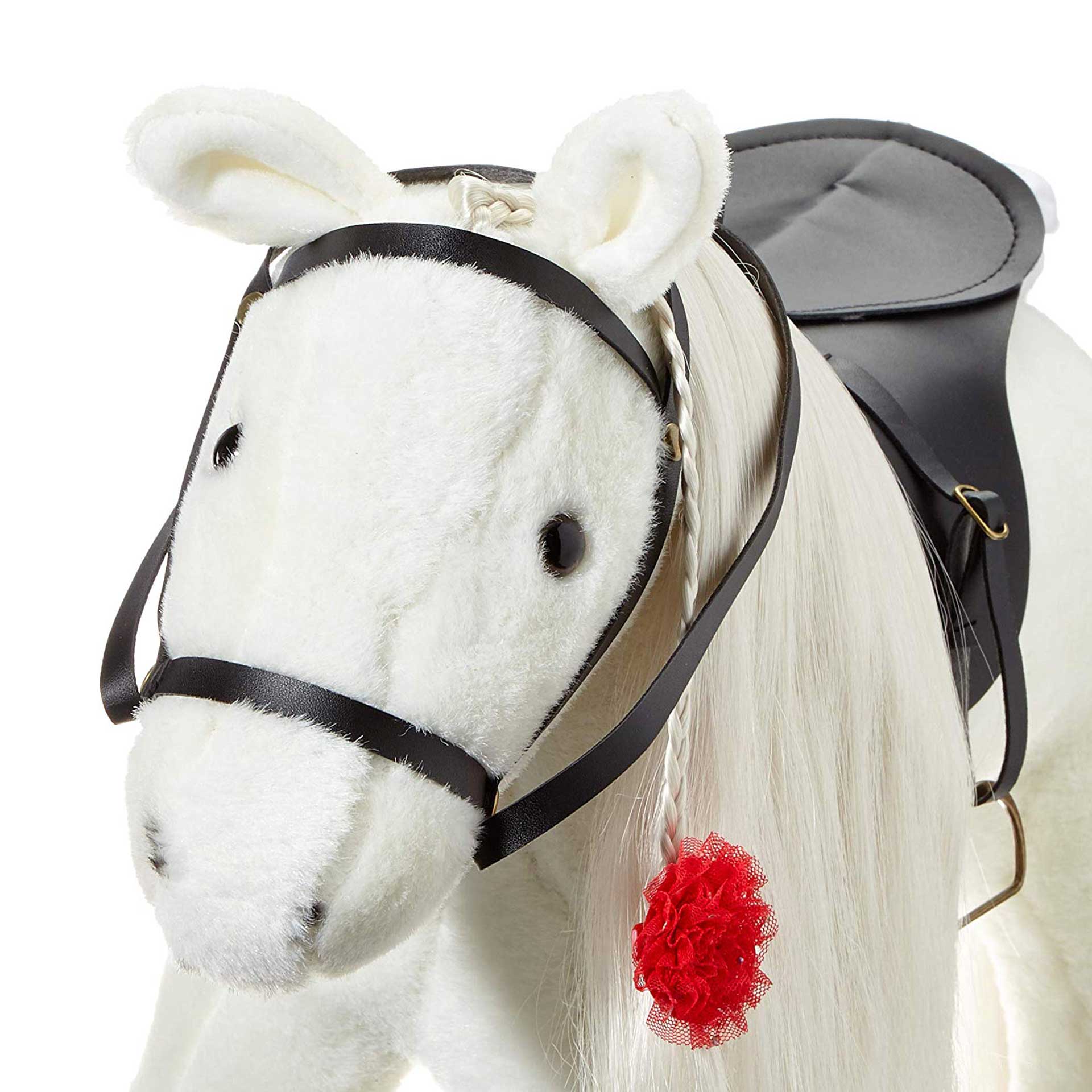 kaemmpferd-lippizaner-plueschpferd-goetz-sattel-zaumzeug-frisierbar-reiten