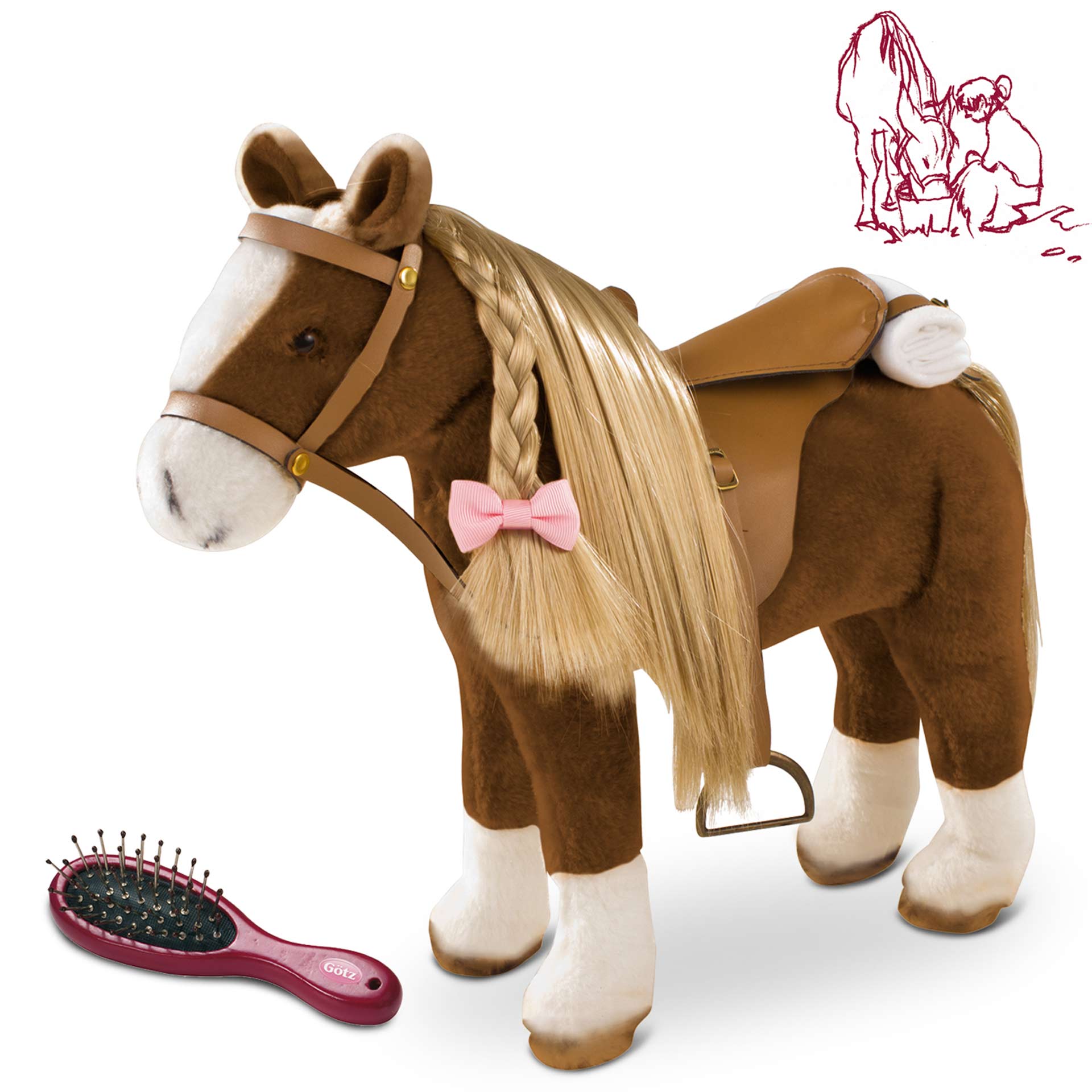 Pony to brush and style Brown Beauty