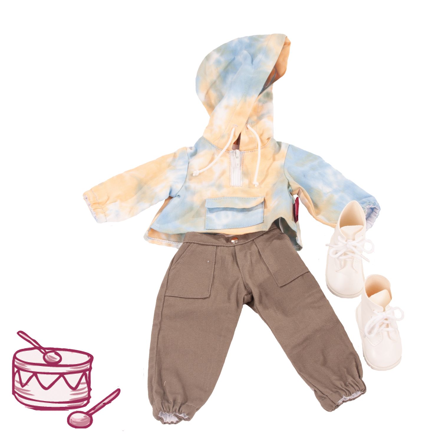 Puppenkleidung Winter-Set Für 46 Cm Puppen – Pullover, Rock, Mütze & Schal, 4-teilig